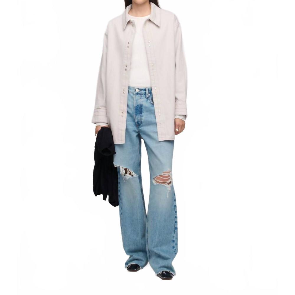 NEW DALA stack shirt in fog